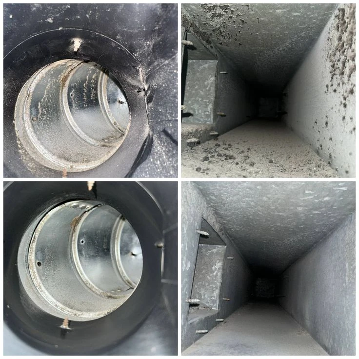 Metal duct surfaces — supplied reference photograph